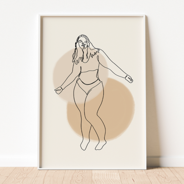Lineart "Umarmung" - in verschiedenen Farben