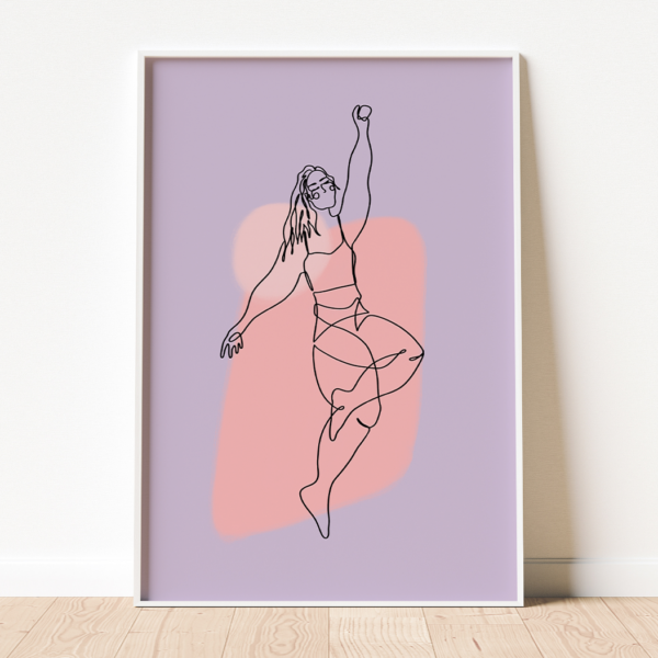 Lineart "Freudentanz" - in verschiedenen Farben