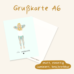 Postkarte "I'm unstoppable" ft. @laarrissaa