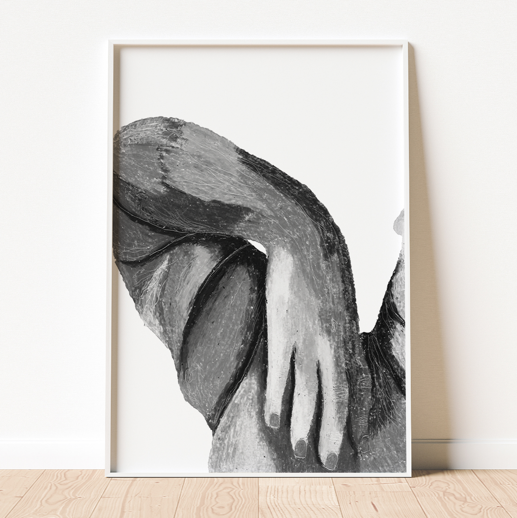 Poster "Shine bright" schwarz/weiß (DIN A5 - DIN A3)