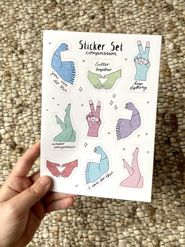 Sticker Bogen "Compression Collection"