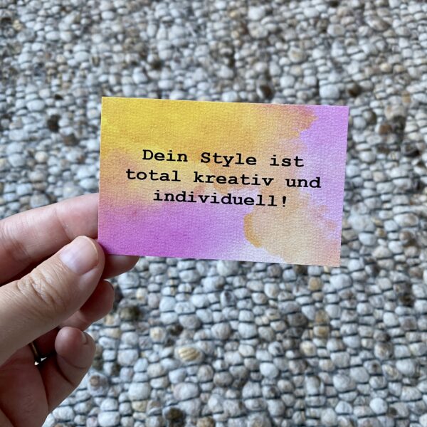 Taschenkomplimente - 10 motivierende Karten zum Verschenken