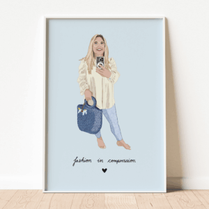 Poster "Fashion in compression" ft. @belanda.feelgood (DIN A5 - DIN A3)