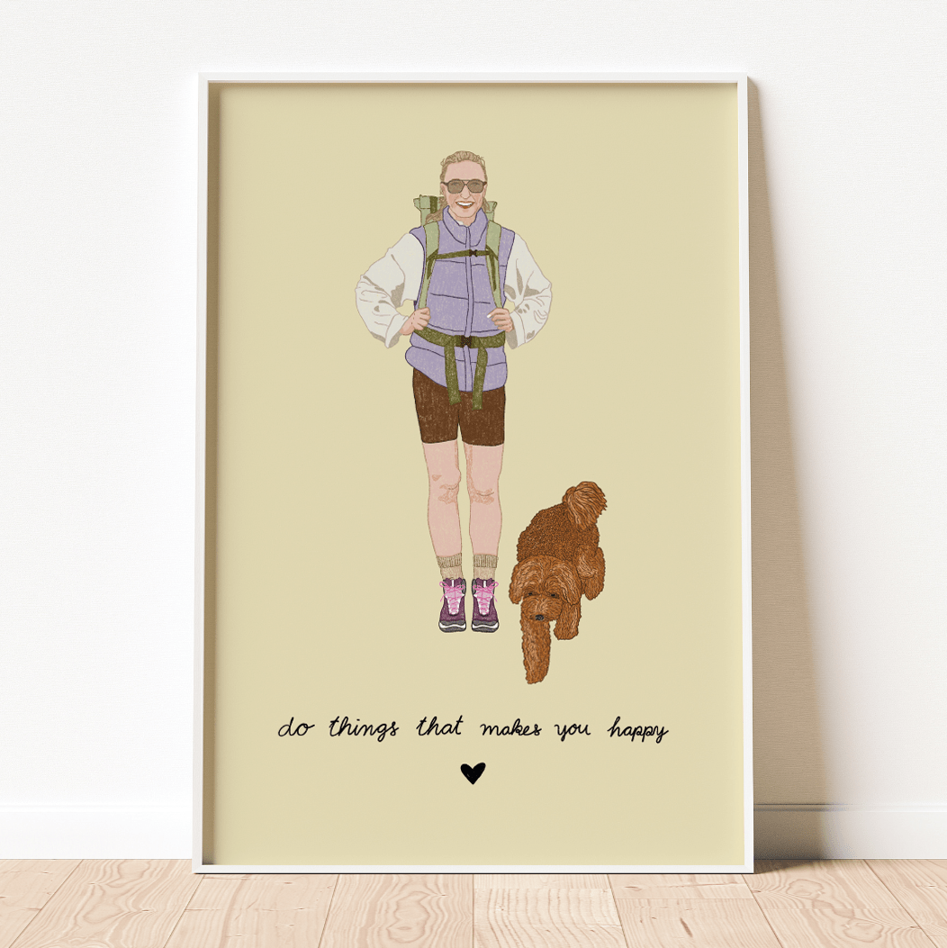 Poster "Do things that makes you happy" ft. @lunakloess (DIN A5 - DIN A3)