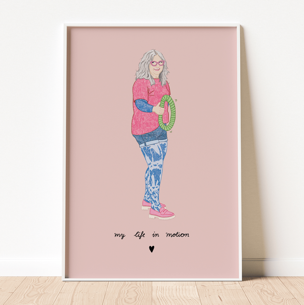 Poster "My life in motion" ft. @compression_kaethe (DIN A5 - DIN A3)