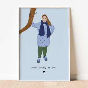 Poster "Allow yourself to grow" ft. @milea_3 (DIN A5 - DIN A3)