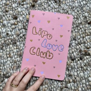 Heft DIN A5 "Lipo Love Club" - handbemalt
