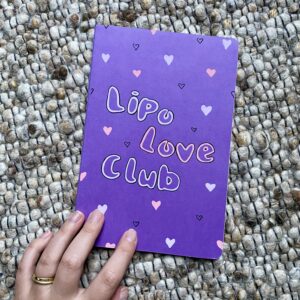 Heft DIN A5 "Lipo Love Club" - handbemalt