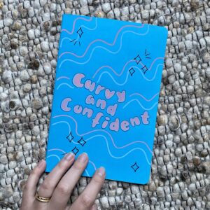 Heft DIN A5 "Curvy and Confident" - handbemalt