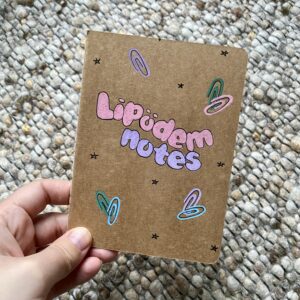 Heft DIN A6 "Lipödem Notes" Pastell - handbemalt