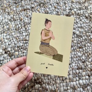 Postkarte "Just breathe" ft. @sara_oedemyoga