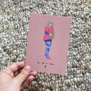Postkarte "My life in motion" ft. @compression_kaethe