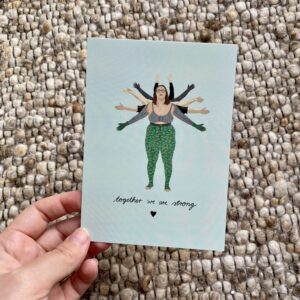 Postkarte "Together we are strong" ft. @lizturquoise