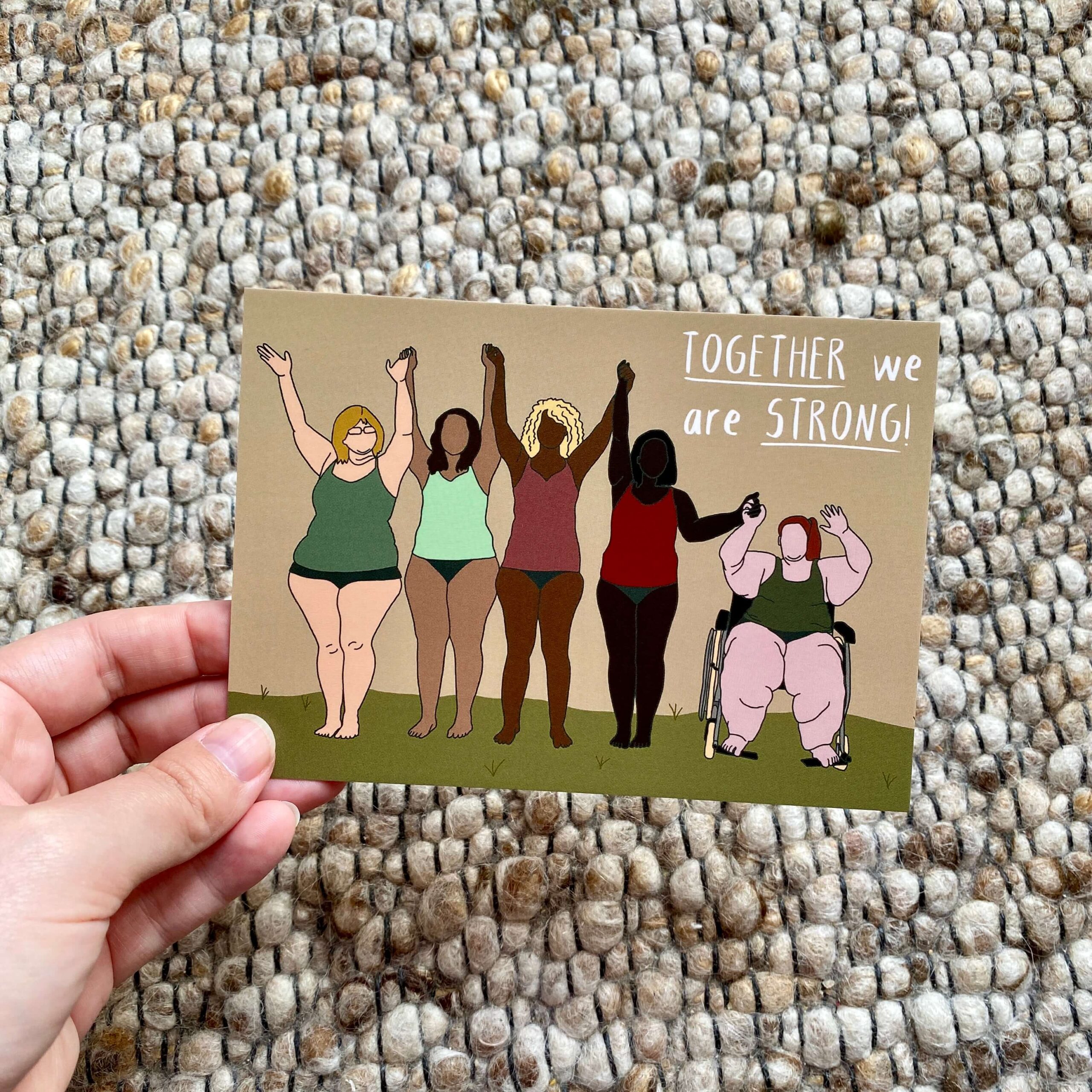 Postkarte "Together we are strong!"