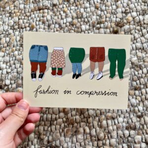Postkarte "Fashion in compression"