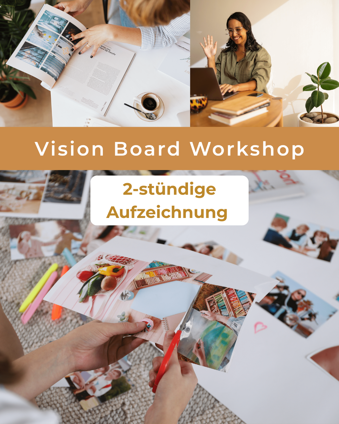 Aufzeichnung Online Visionboard Workshop – für Klarheit und Fokus, damit sich 2026 endlich nach dir anfühlt
